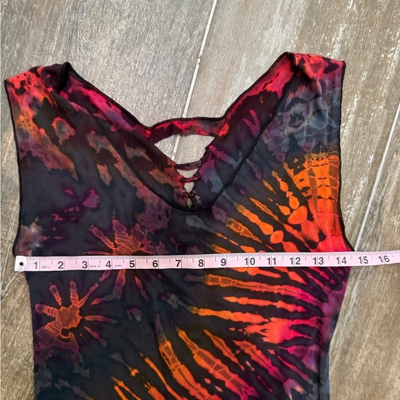 Kathmandu Red and Orange Bodycon Mini Dress - Picture 7 of 8